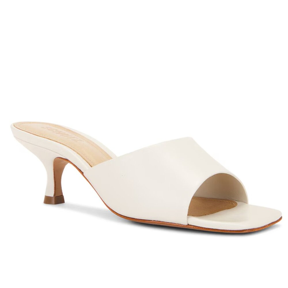 (Never Worn) SCHULTZ: Dethalia Sandal. Colour: Off white. Size: 8.5